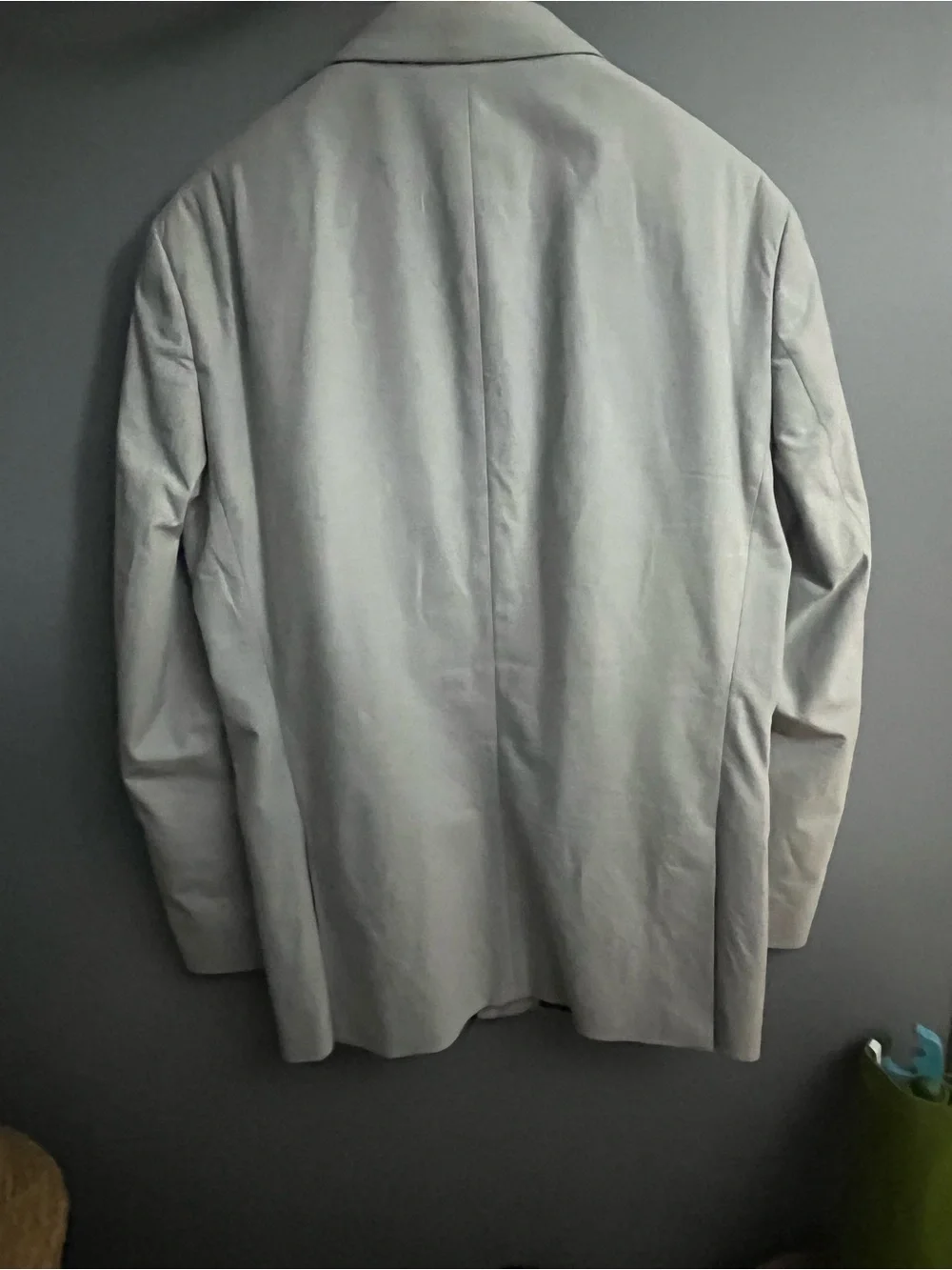 Classic Men's Light Gray Two-Button Blazer